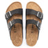 Arizona Grip Classic Footbed Sandal in Vintage Wood Roast Black CLOSEOUTS