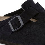 Boston Buckle Soft Footbed Mule in Midnight