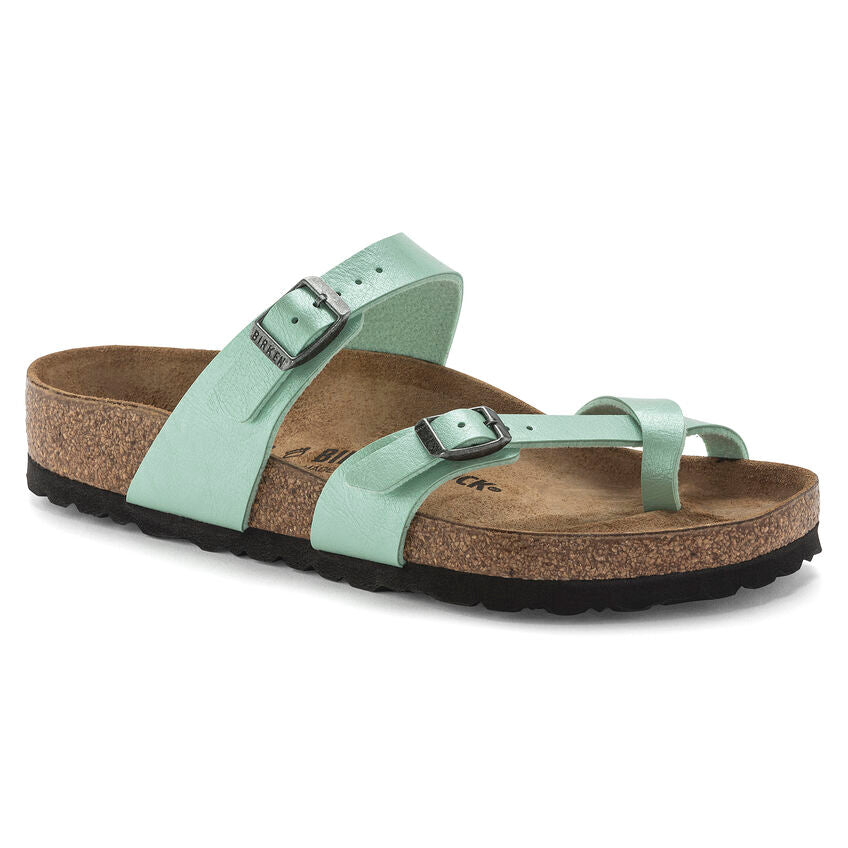 Mayari Birko-Flor Strappy Sandal in Graceful Matcha CLOSEOUTS