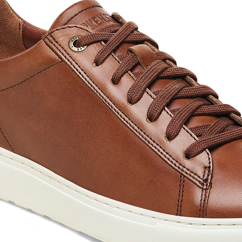 Bend Leather Panel Sneaker in Cognac