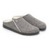 Zermatt Shearling Mule Slipper in Herringbone Gray
