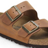 Arizona Sandal In Cognac Oiled Leather
