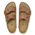 Arizona Sandal In Cognac Oiled Leather
