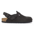 Tokio Suede Sling Back Mule in Black