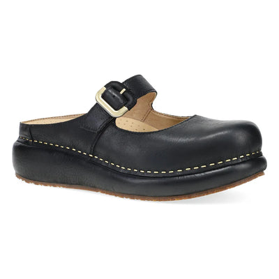 Kimberly Chunky-Chic Mary Jane Mule Clog in Black