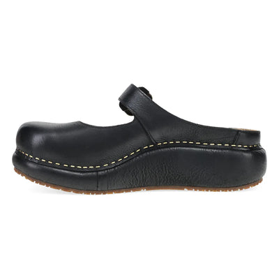 Kimberly Chunky-Chic Mary Jane Mule Clog in Black