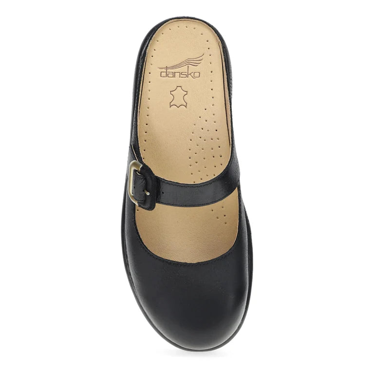 Kimberly Chunky-Chic Mary Jane Mule Clog in Black