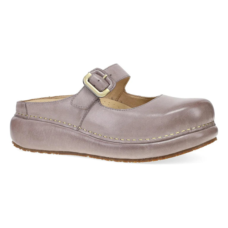 Kimberly Chunky-Chic Mary Jane Mule Clog in Dusty Lilac