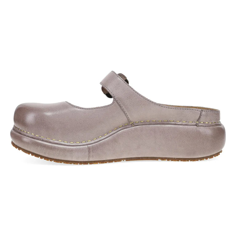 Kimberly Chunky-Chic Mary Jane Mule Clog in Dusty Lilac