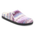 Zermatt Shearling Mule Slipper in Dyed Stripes Mauve