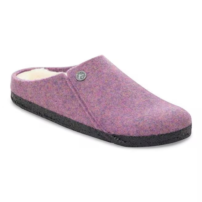 Zermatt Shearling Mule Slipper in Mauve Melange