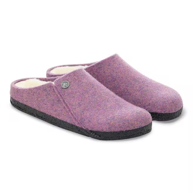 Zermatt Shearling Mule Slipper in Mauve Melange
