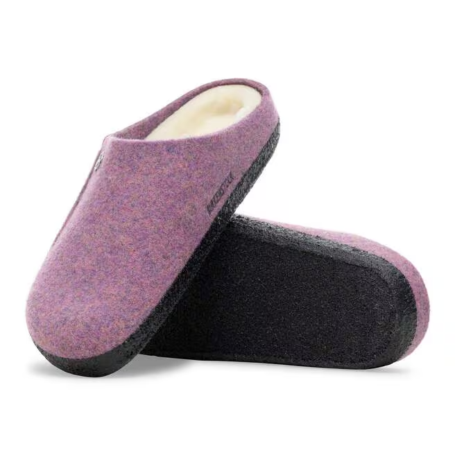Zermatt Shearling Mule Slipper in Mauve Melange