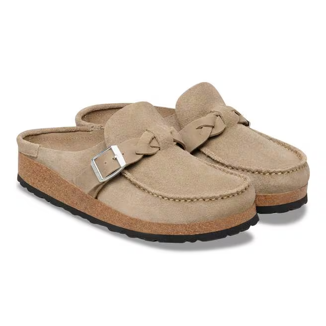 Buckley Braided Suede leather In Taupe