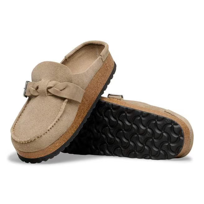 Buckley Braided Suede leather In Taupe
