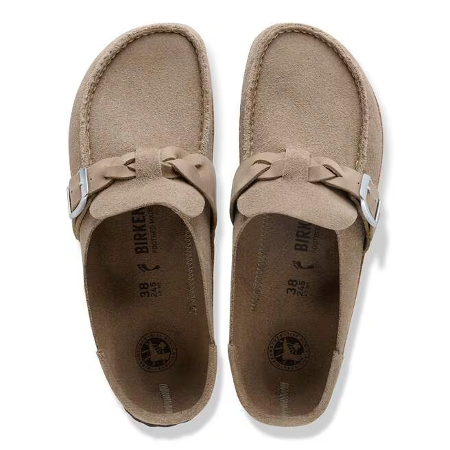 Buckley Braided Suede leather In Taupe