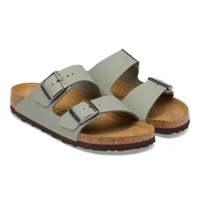 Arizona Classic Footbed Sandal in Pure Sage Oiled Leather