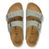 Arizona Classic Footbed Sandal in Pure Sage Oiled Leather