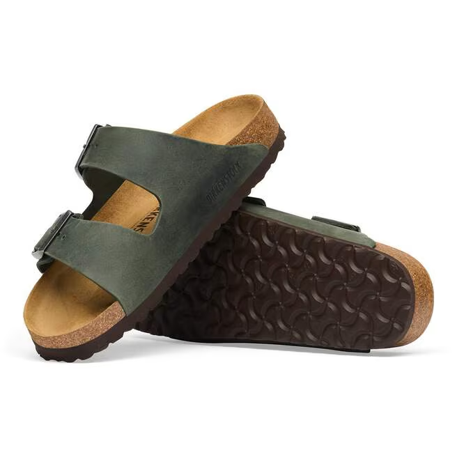 Arizona Sandal in Thyme Oiled Leather
