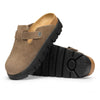 Boston Chunky Suede Leather In Grey Taupe
