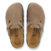 Boston Chunky Suede Leather In Grey Taupe