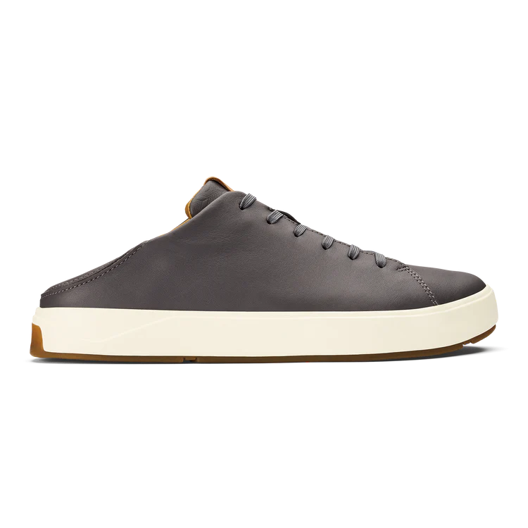 Lae'ahi Li Men's Leather Club Sneaker in Stone