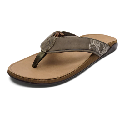 Tuahine Men's Beach Sandal in Hunter and Golden Sand