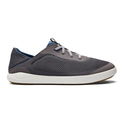 Moku Pae Men's No Tie Boat Shoe In Pavement and Vintage Blue