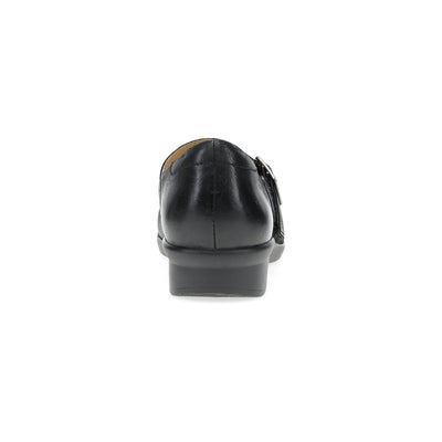 Collette Burnished Nubuck Mary Jane in Black WIDE