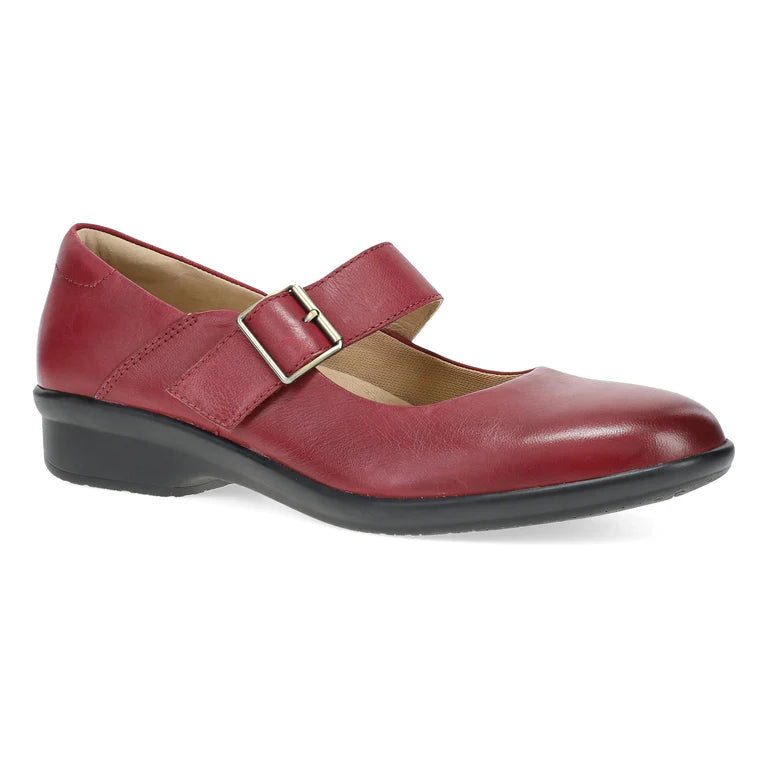 Collette Burnished Nubuck Mary Jane in Red