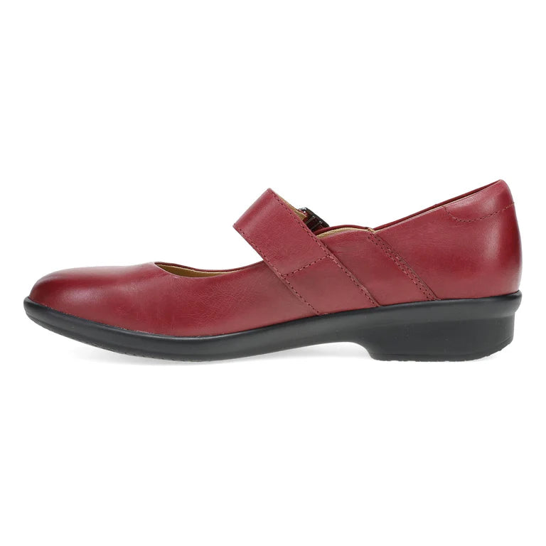 Collette Burnished Nubuck Mary Jane in Red
