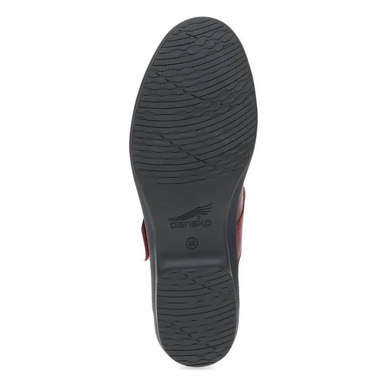 Collette Burnished Nubuck Mary Jane in Red
