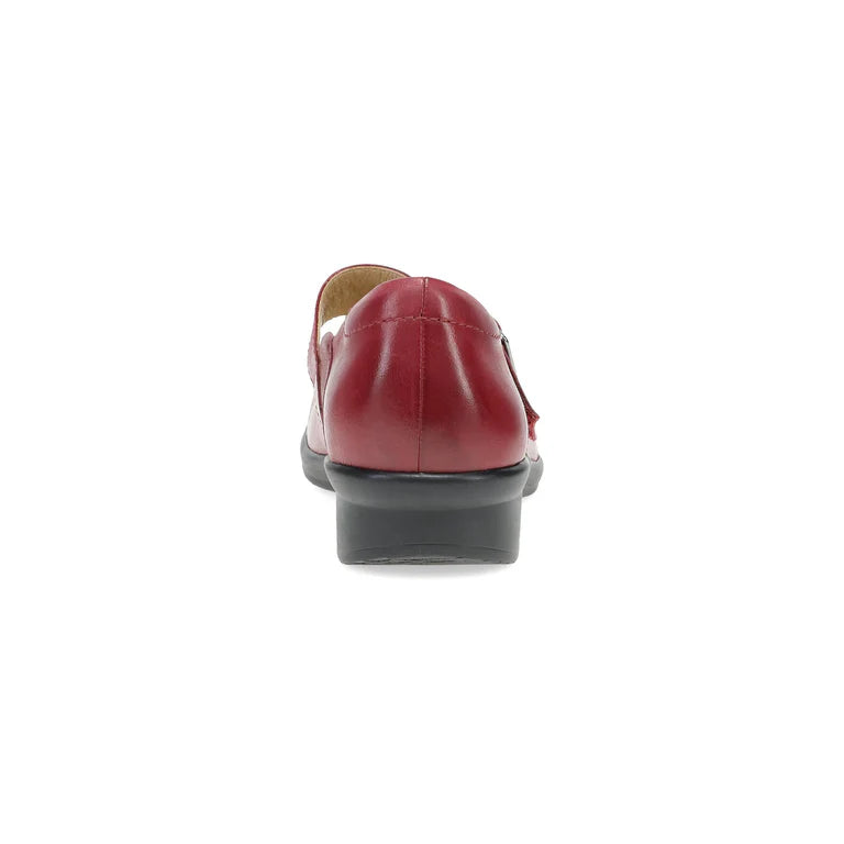 Collette Burnished Nubuck Mary Jane in Red