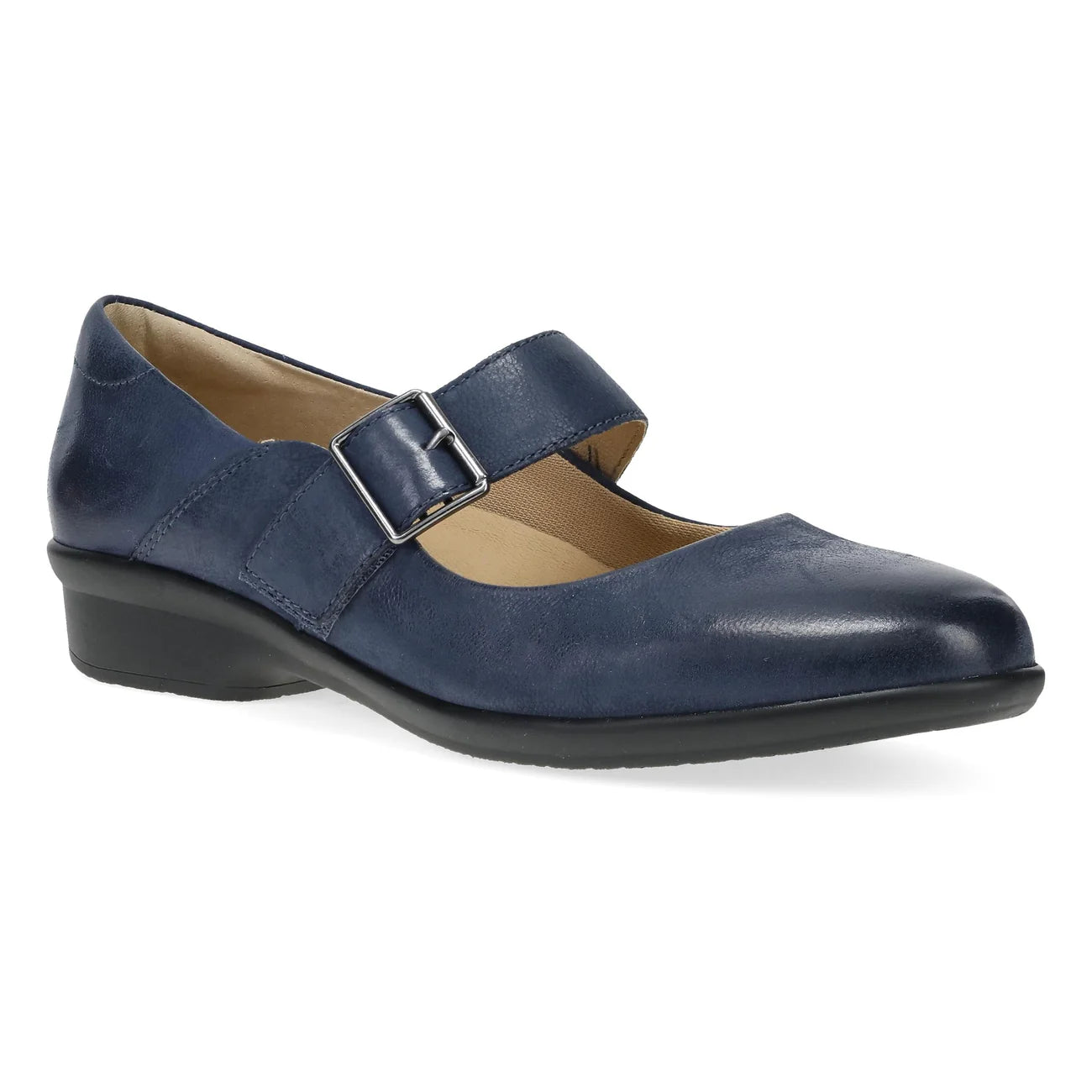 Fawna Leather MaryJane in Navy