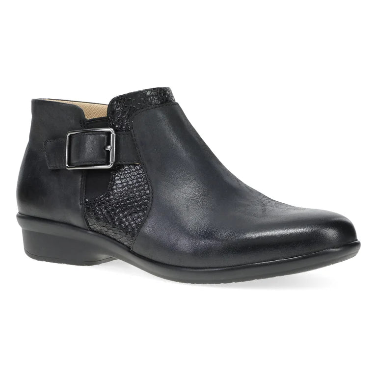 Carolyn Snake Bootie in Black