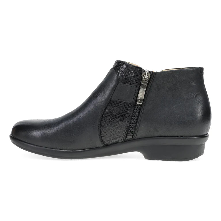Carolyn Snake Bootie in Black