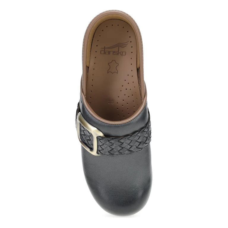 Professional Braided Clog With Iconic Buckle in Black