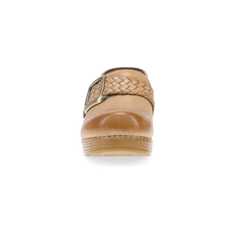 Professional Braided Clog With Iconic Buckle in Honey