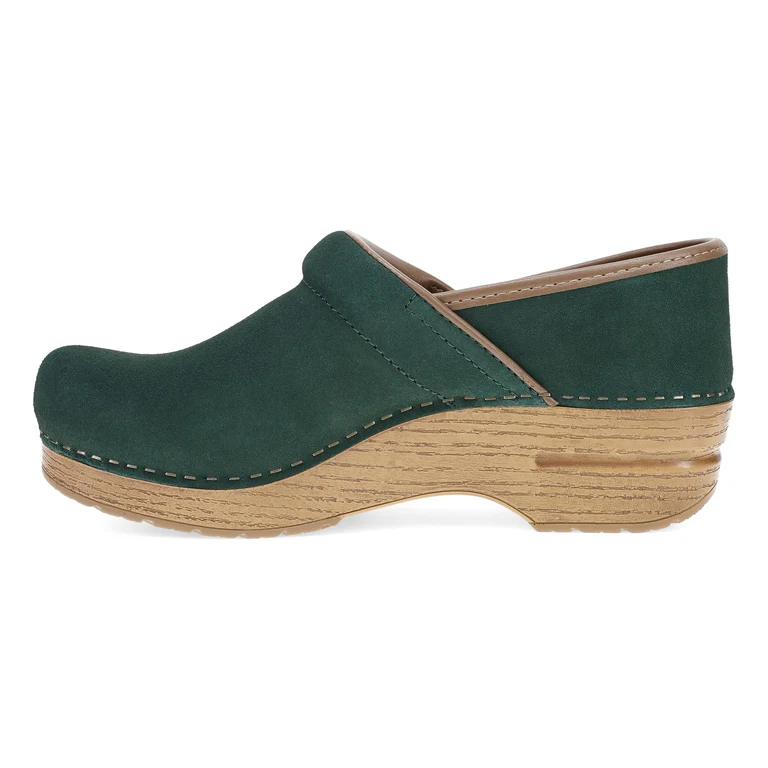 The Professional Clog in Evergreen Suede