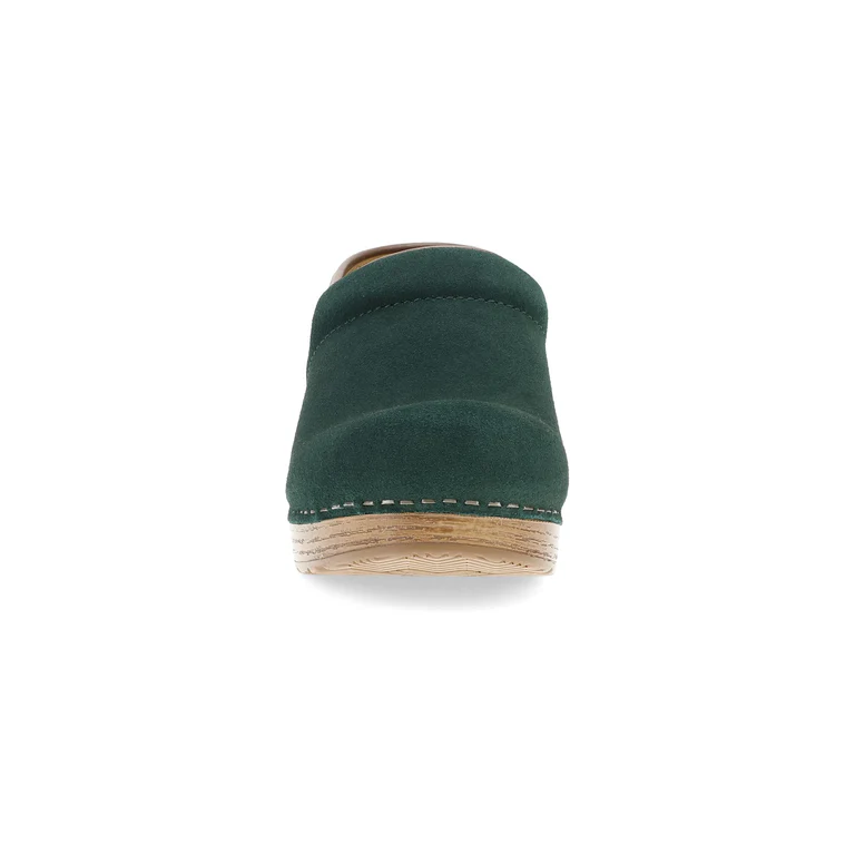 The Professional Clog in Evergreen Suede