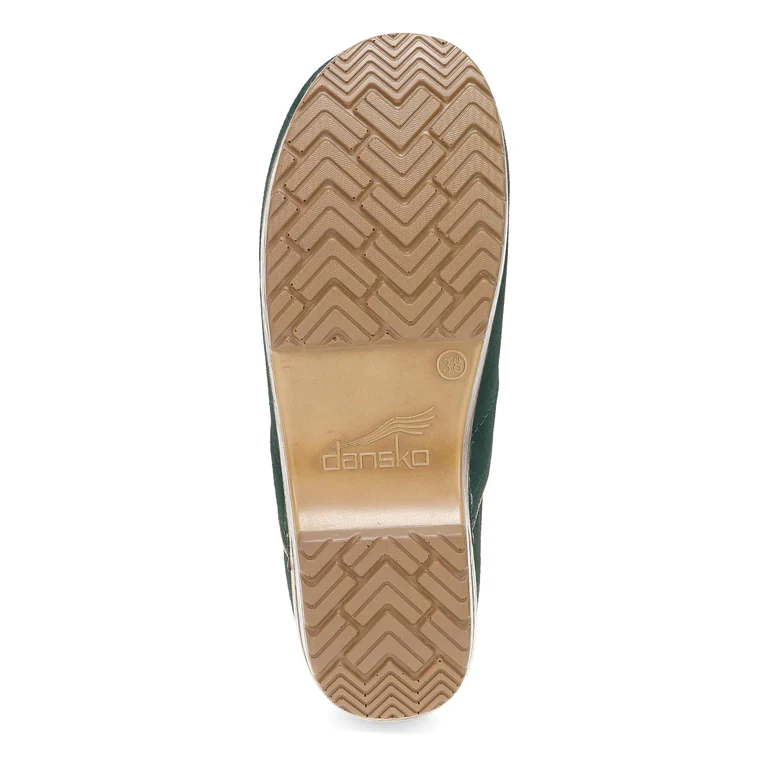 The Professional Clog in Evergreen Suede
