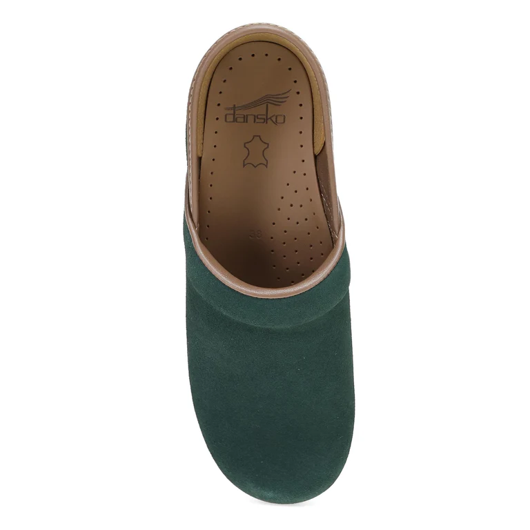 The Professional Clog in Evergreen Suede