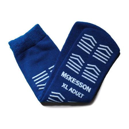 Slipper socks  Royal Blue Adult XL Single Imprint