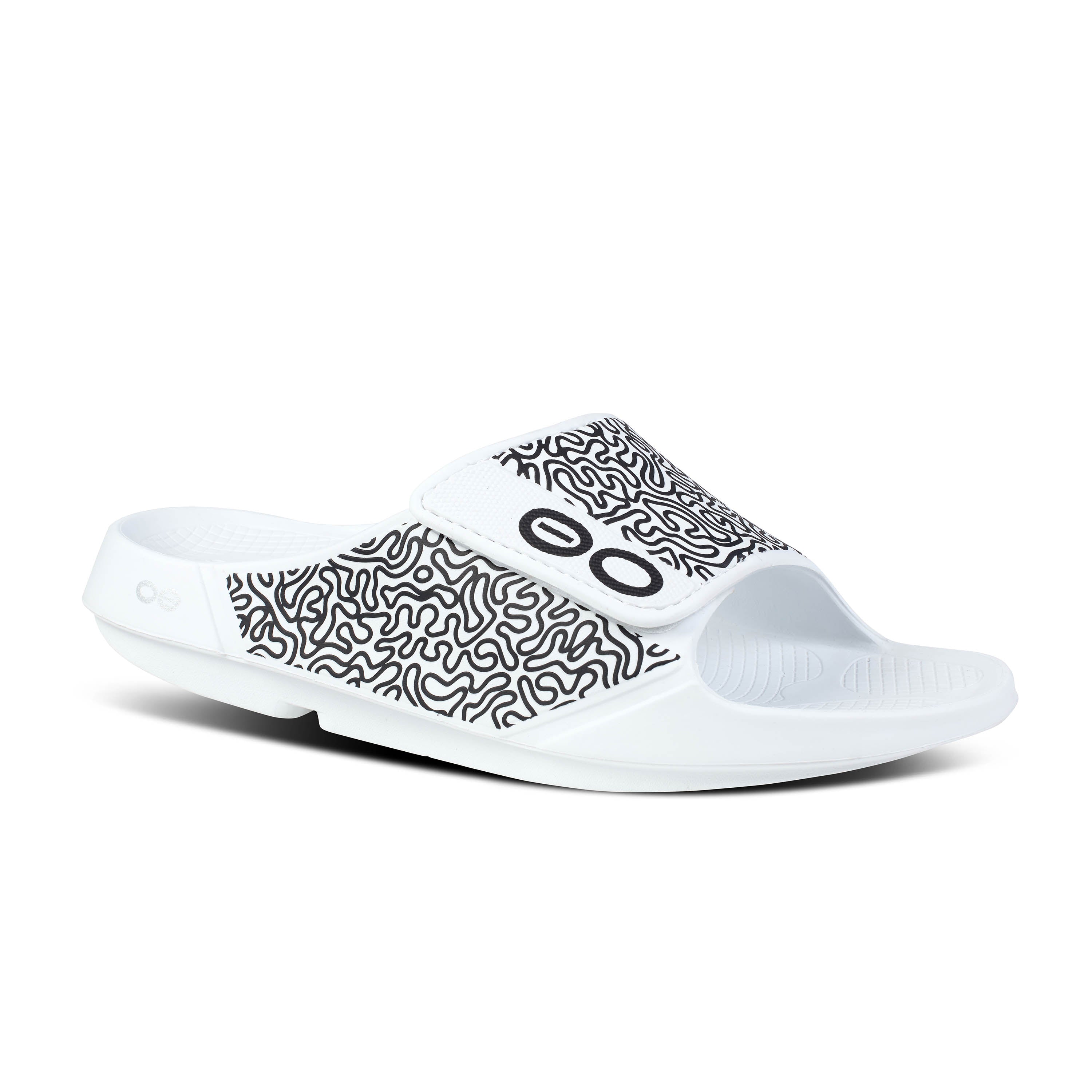 OOahh Flex Sport Adjustable Slide in White Labyrinth