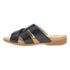 Regan Strappy Slide in Black