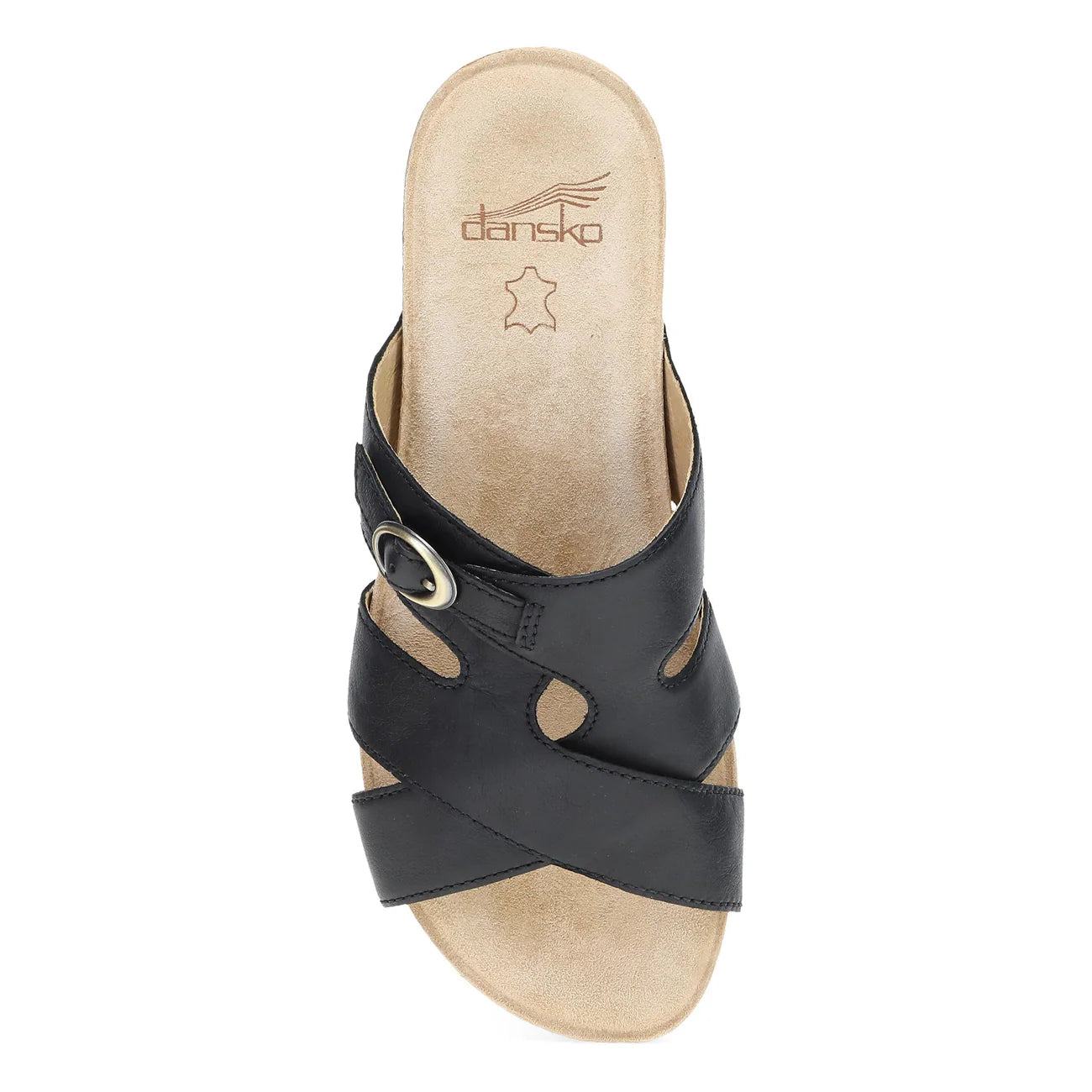 Regan Strappy Slide in Black