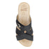 Regan Strappy Slide in Black