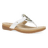Rosalia Big Brass Sandals In White