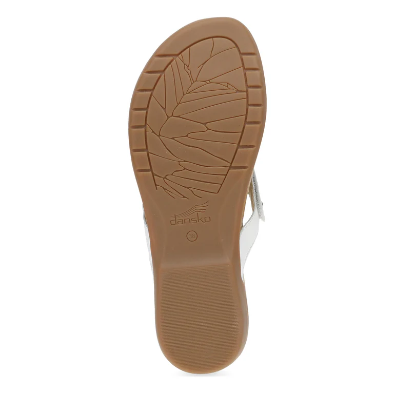 Rosalia Big Brass Sandals In White