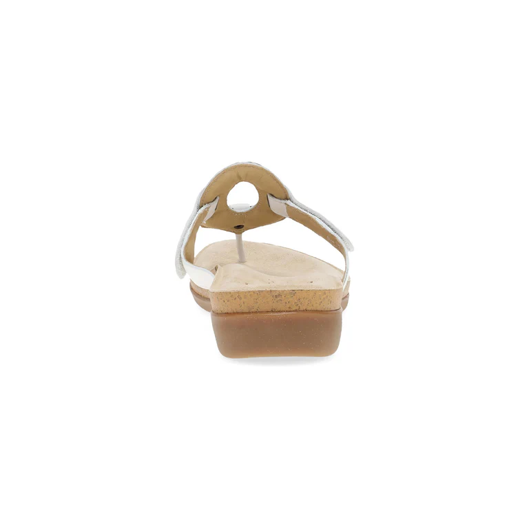 Rosalia Big Brass Sandals In White